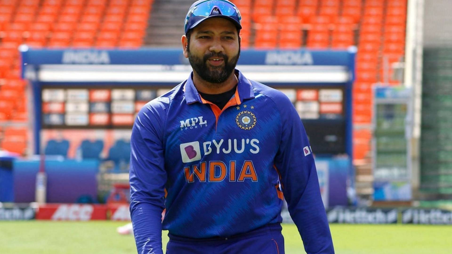 Rohit Sharma donning the Indian jersey (Courtesy: BCCI/Twitter)