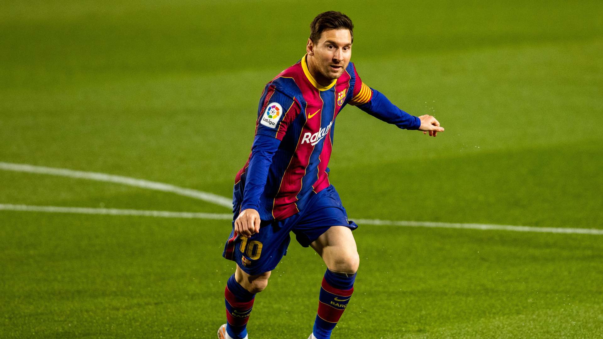 Lionel Messi in action, Credit: Twitter/@FCBarcelona