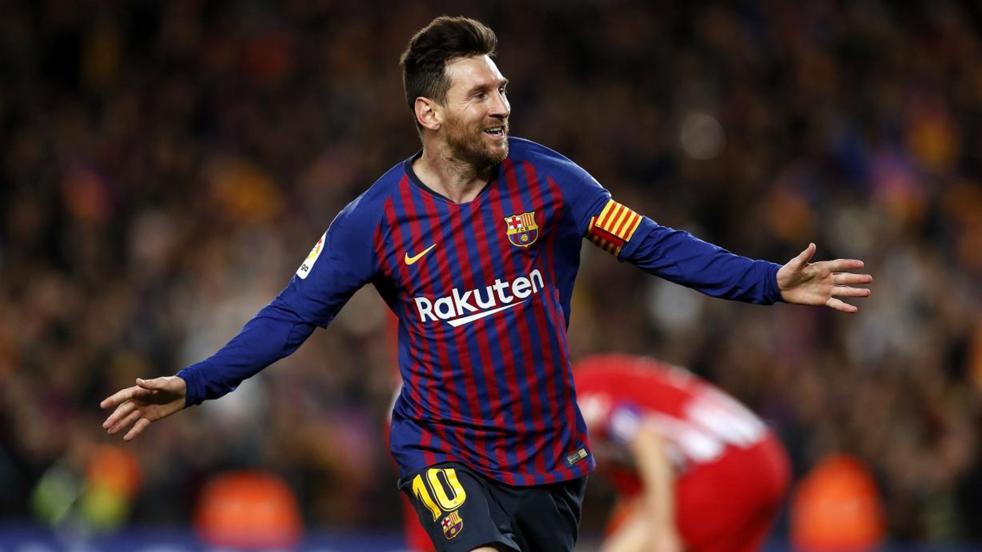 Lionel Messi for Barcelona in 2019, Credit: Twitter/@FCBarcelona