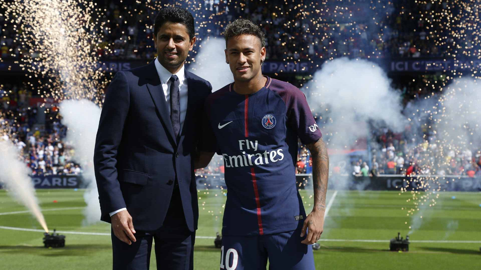 Neymar following his move to Paris Saint-Germain in 2017, Credit: Twitter/@PSG_inside