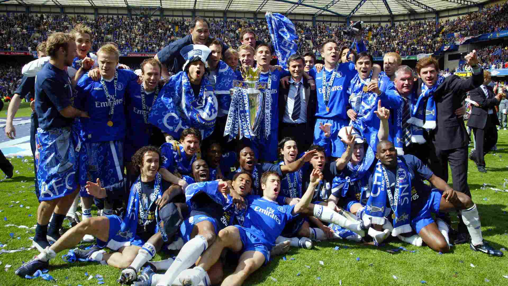 Chelsea's Premier League title triumph in 2004-05 season; Credit: Twitter@premierleague