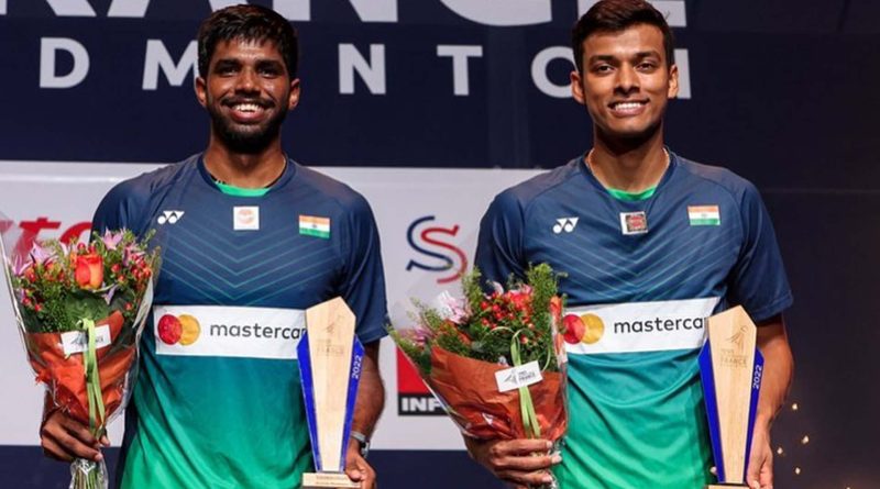 Satwiksairaj Rankireddy and Chirag Shetty with the French Open 2022 title (Image Credits - Instagram)