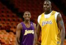 Shaquille O'Neal and Kobe Bryant in a file photo [Image-Twitter@Lakers]