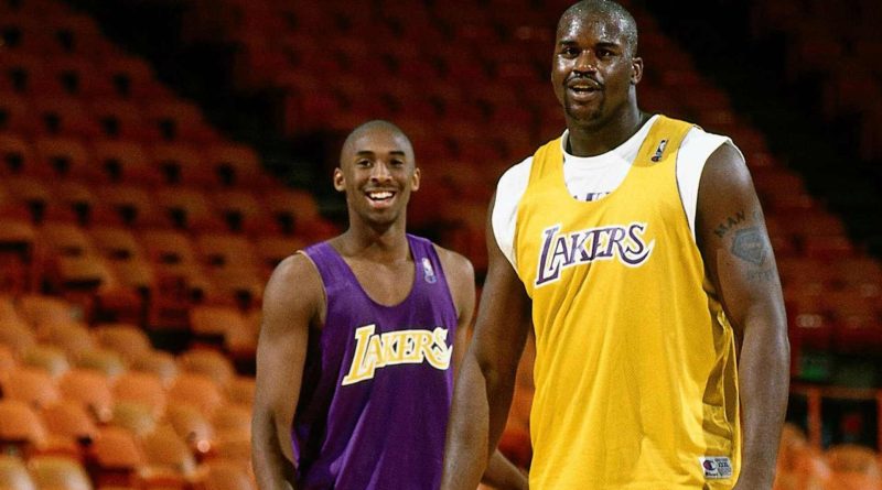 Shaquille O'Neal and Kobe Bryant in a file photo [Image-Twitter@Lakers]