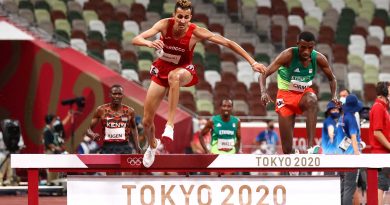 Soufiane El Bakkali in action during Tokyo Olympics 2020 (Image Credits - Twitter)