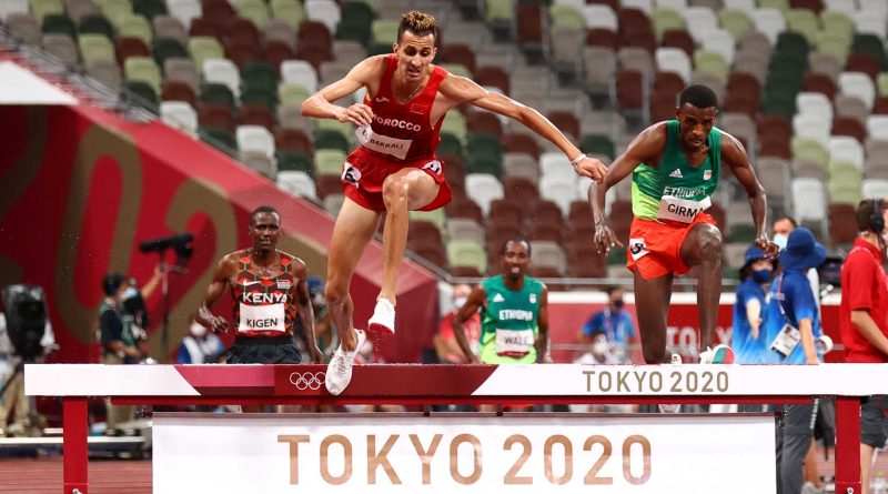 Soufiane El Bakkali in action during Tokyo Olympics 2020 (Image Credits - Twitter)