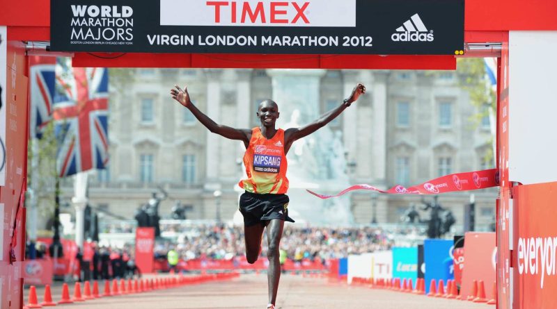 Wilson Kipsang Kiprotich at the London Marathon 2012 (Image Credits - Twitter)