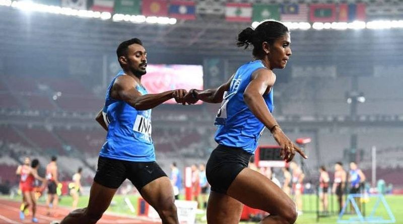 MR Poovamma in action at the Asian Games 2018 (Image Credits - Instagram/ @poovamma.m.r)