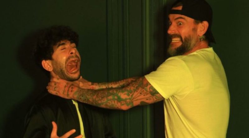 CM Punk and Tony Khan in a file photo [Image-Twitter@_kennythoughts]