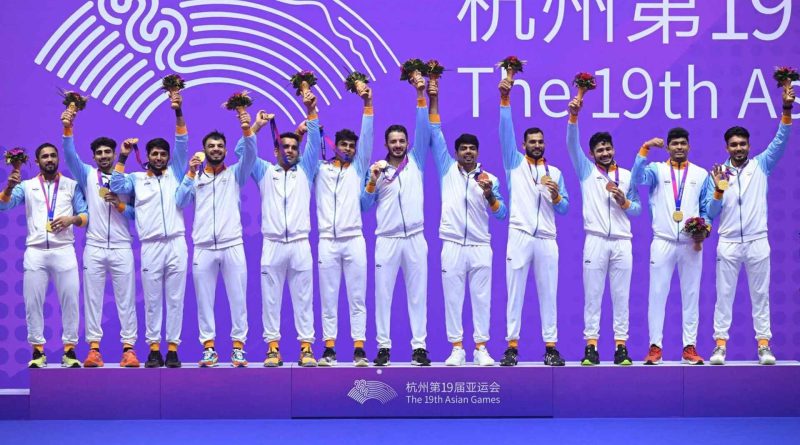 Photo of Indian Gold Winning Kabaddi Team; Credit: Twitter@India_AllSports