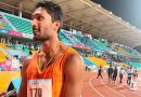 Tejaswin Shankar in action at the National games (image credits- twitter@afiindia)