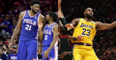 Philadelphia 76ers vs Los Angeles Lakers [Credit-X]