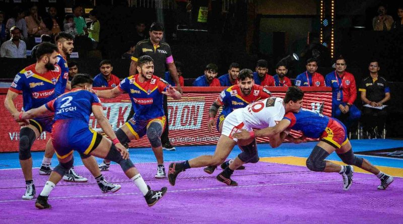 UP Yoddhas against Haryana Steelers in the Pro Kabaddi League 2023-24 (Image Credits - Instagram/ @upyoddhas)