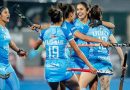 Indian women's hockey team at the FIH Hockey Olympic Qualifiers 2024