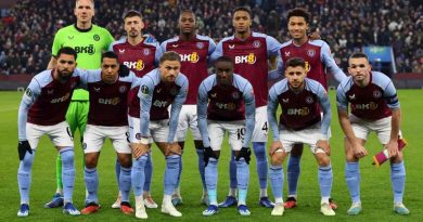 File photo of Aston Villa players; Credit: Twitter/ @AVFCOfficial