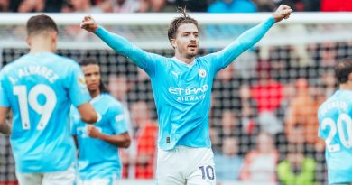 Jack Grealish in action with Manchester City; Credit: Twitter@ManCity