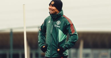 Casemiro in a file photo with Manchester United; Credit: Twitter@ManUtd