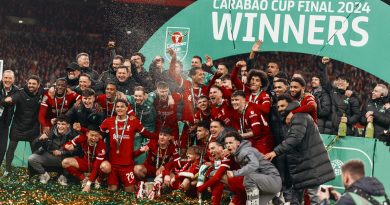 Liverpool FC with the Carabao Cup; Credit: Twitter@LFC