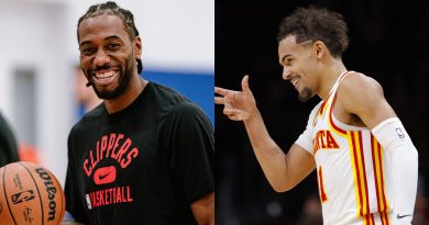 Kawhi Leonard and Trae Young in a file photo [Image Credit: X]