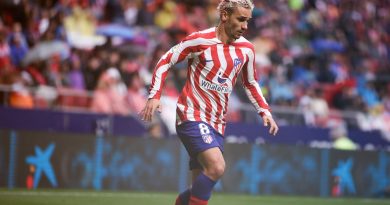 Antoine Griezmann with Atletico Madrid; Credit: Twitter@Atleti