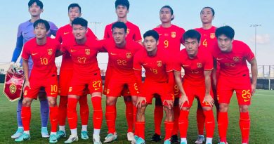 File photo of China football team. Credits: Twitter/@ChineseFA