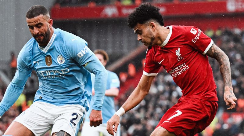 A glimpse from the match between Liverpool and Man City; Credit: Twitter@LFC