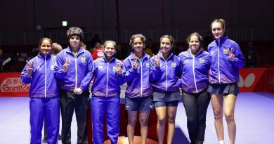 Indian women's table tennis squad